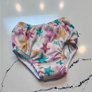Green Sprouts Reusable Swim Diaper 24 Months Starfish Print Excellent Condition